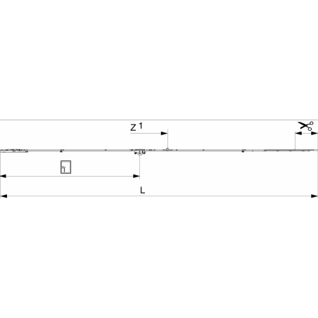212004 MACO Crémone sortie de tringle OF Multimatic axe 15 mm ht poignée 700mm HFF 1591-1700