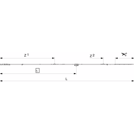 212005 MACO Crémone sortie de tringle OF Multimatic axe 15 mm ht poignée 1050mm HFF 1701-1950