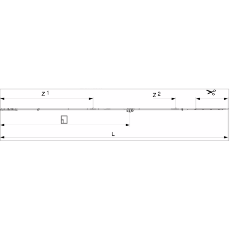 212006 MACO Crémone sortie de tringle OF Multimatic axe 15 mm ht poignée 1050mm HFF 1951-2200