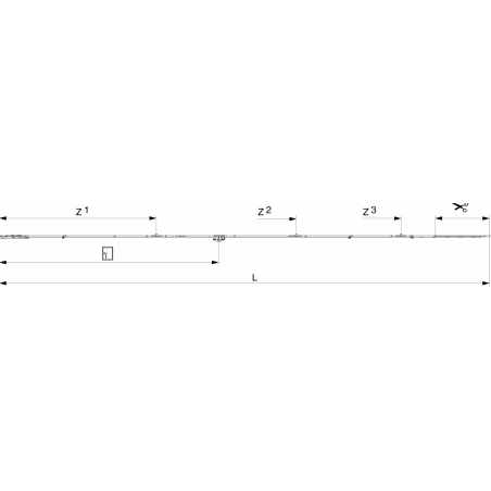 212007 MACO Crémone sortie de tringle OF Multimatic axe 15 mm ht poignée 1050mm HFF 2201-2450