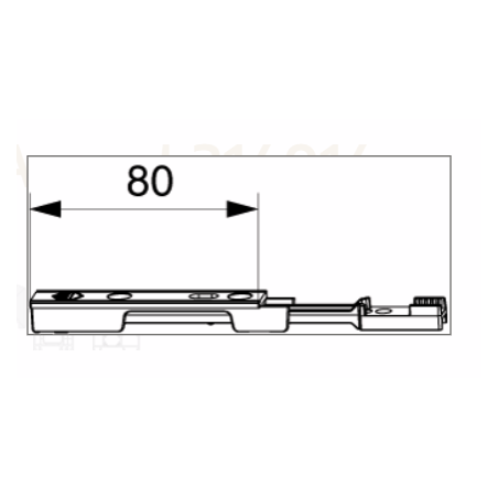 214014 MACO Embout de verrouillage haut pour crémone inverseur sortie de tringle
