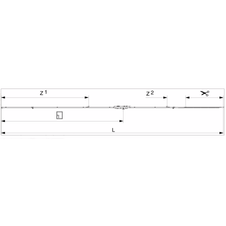 213527 MACO Crémone sortie de tringle OF Multimatic axe 6,5 mm ht poignée 700mm HFF 1591-1700