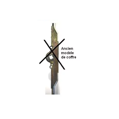 FEC5512- FERCO crémone JET F7.5 - axe 7.5 mm / 815/975mm / poignée à 400mm