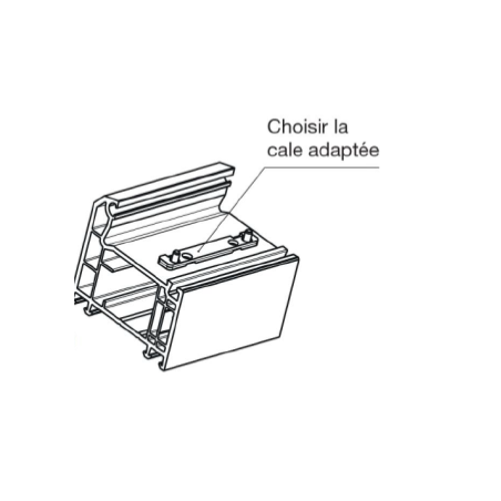 Kit de gâches et cales universelles PVC