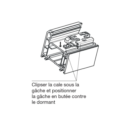 Kit de gâches et cales universelles PVC
