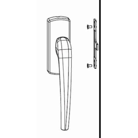 Poignée de coulissant WINKHAUS/MACO - DROITE