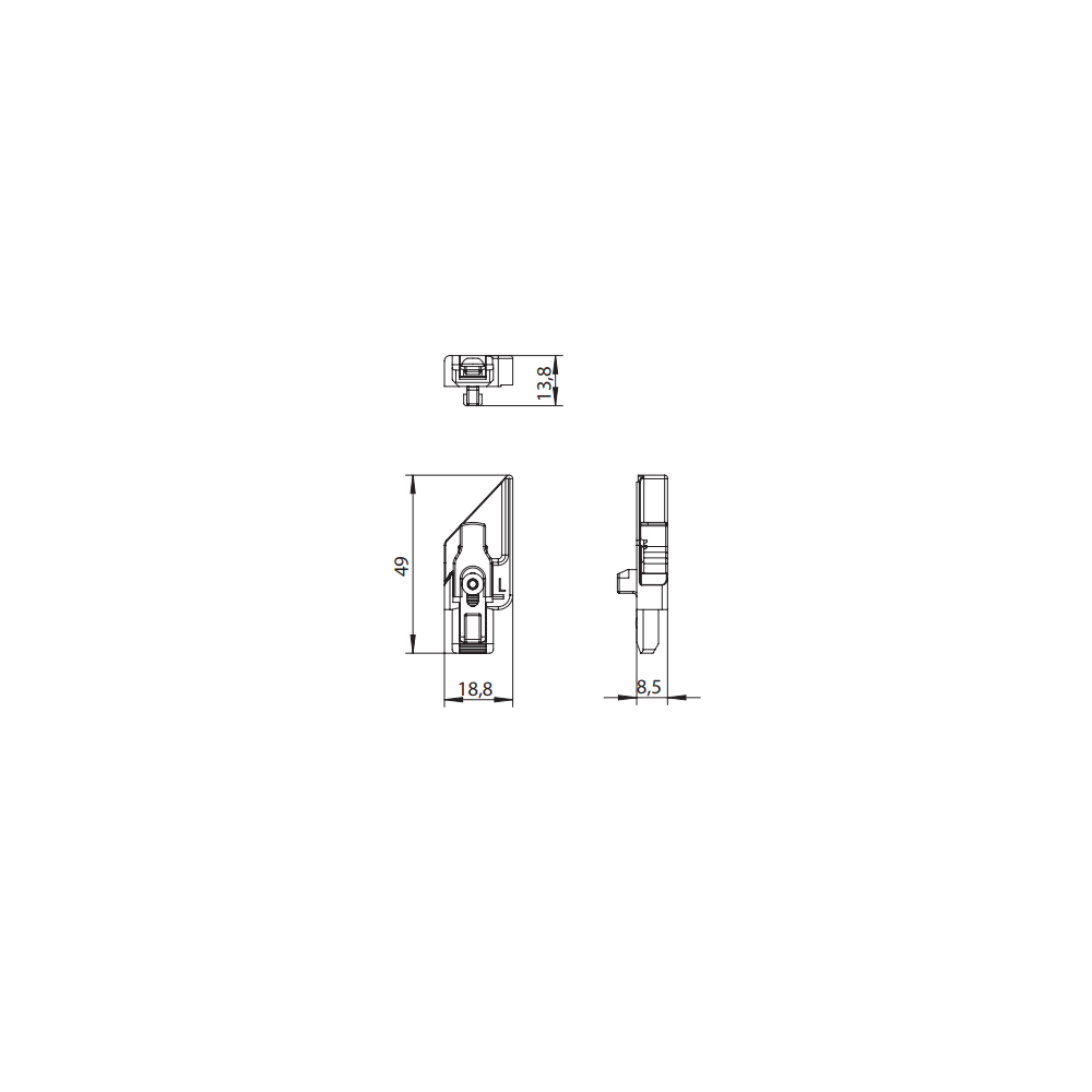 4933547 WINKHAUS Anti fausse manœuvre partie dormant