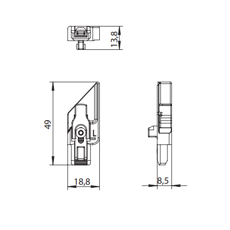 4933547 WINKHAUS Anti fausse manœuvre partie dormant