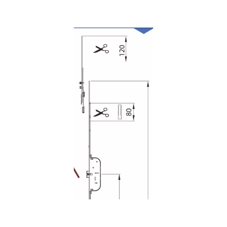 57824 embout de verouillage pour serrure MACO