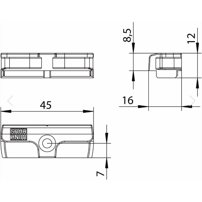 4940951 - WINKHAUS Gâche pour rouleau