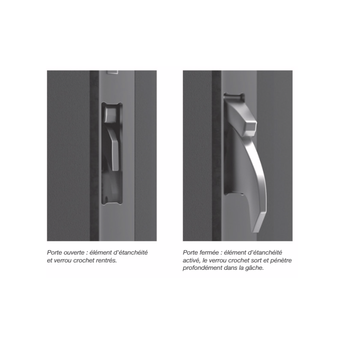 5102978 WINKHAUS serrure AV4 automatique - axe 40/ entraxe 92 / 4crochets