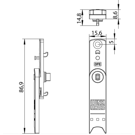 4931451+4937821 kit WINKHAUS anti fausse manœuvre DFE