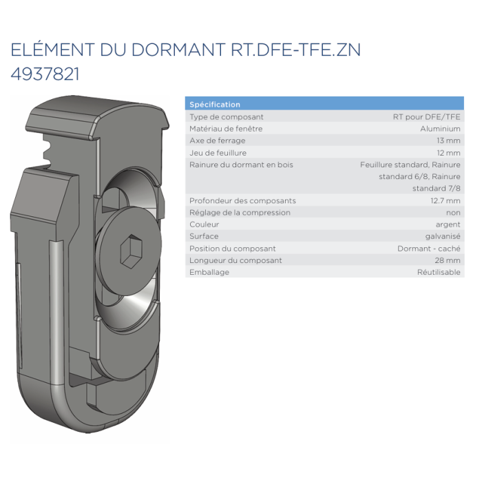 4931451+4937821 kit WINKHAUS anti fausse manœuvre DFE
