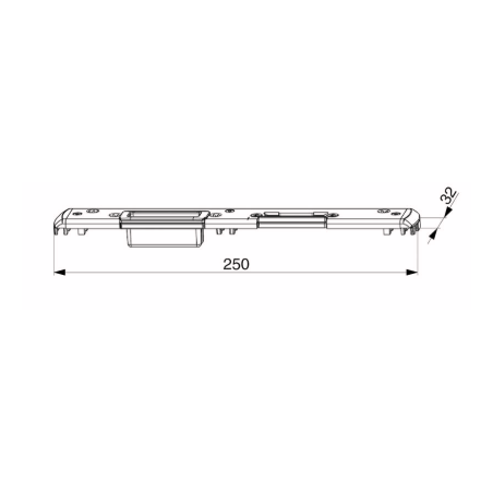 209099 MACO Gâche centrale droite PVC