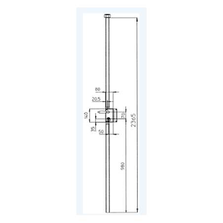 Serrure multipoints en applique BRICARD