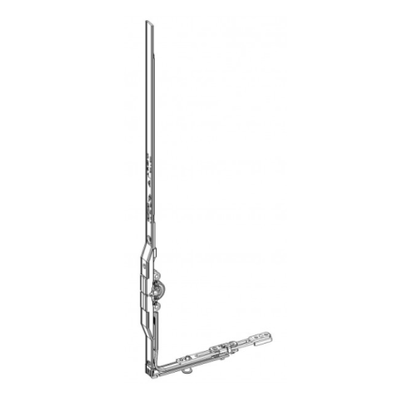 734530 ROTO crémone OB avec renvoi d'angle bas - axe 8mm / 300-600mm / poignée à 120