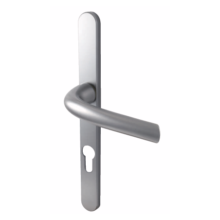 Poignée de porte d'entrée en aluminium / entraxe 7x70 mm