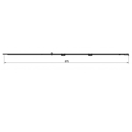 375797 ROTO Prolongateur de crémone à sortie de tringle L675 / HFF 1801-2000