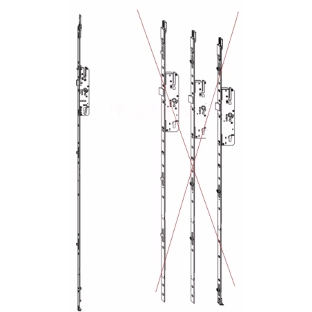 203831 MACO serrure BTV à relevage - axe 45/ entraxe 92
