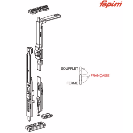 FAPIM-Kit de base oscillo battant 2 vantaux-invisible