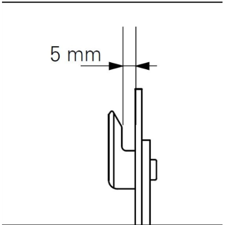 628500 ROTO crémone de coulissant / axe 17mm / L600mm/ poignée à 300mm