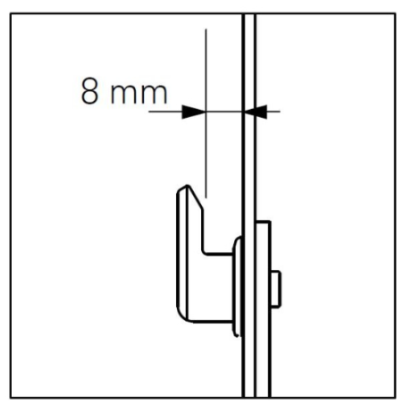 735174 ROTO crémone de coulissant / axe 22mm / L1800mm/ poignée à 900mm
